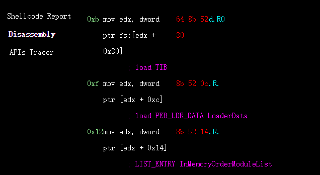 Shellcode 反汇编注释